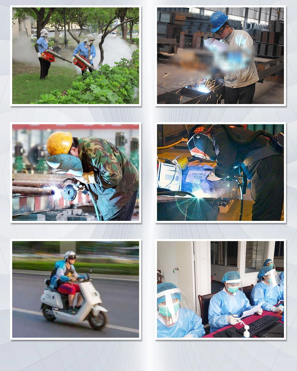 Wholesale Plexiglass Face Mask with Visor Shield Safety High Quality Custom Different Colors Adjustable Welding Mask
