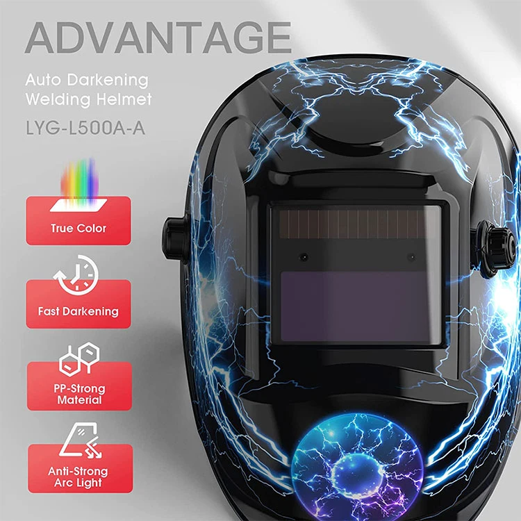 Auto Darkening Durable Safety Welding Cheap Helmet with Ventilation
