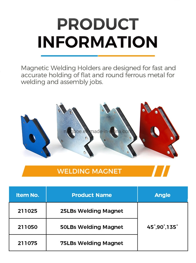 Factory Sales 45&deg; , 90&deg; , 135&deg; 50lbs Magnetic Weld Holder Magnetic Welding Holder Welding Magnet