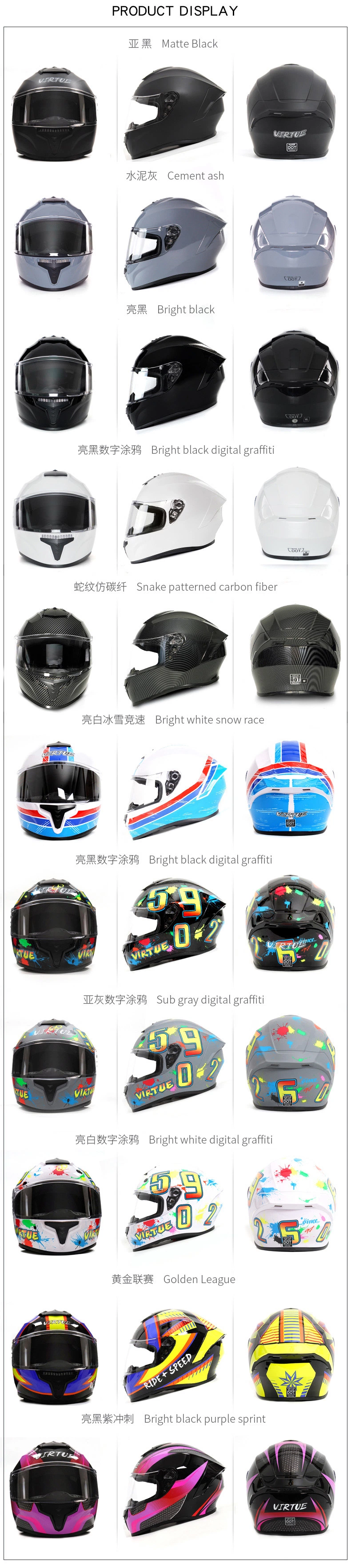2023 New Model DOT Standard Open Face Motorcycle Helmet with Bluetooth