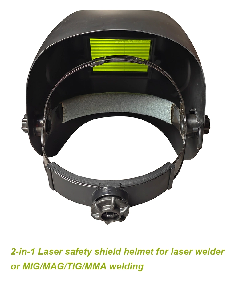 Rhk 2023 CE Absorbing Laser Radiation 900-1080 Lb6 IR Lb7 Laser Mask Full Face Safety Black Automatic Fiber Laser Welding Helmet