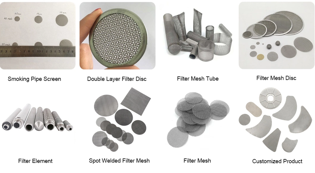 Multilayer Spot Welding Extruder Filter Screen Packs for Plastic Extrusion and Filtration