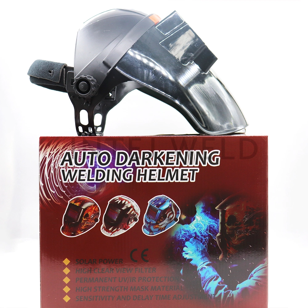 China Manufacturer Auto Darkening Welding Helmet Solar Power Adjustable