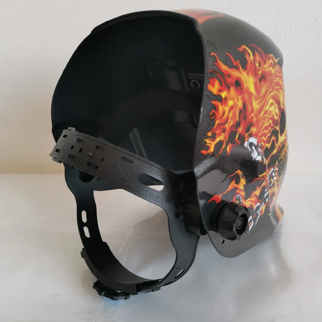 Large View Sensor Headgear Variable Shade Solar safety Welding Helmets 4 Sensors Auto Darkening with Air Filter Welding Mask
