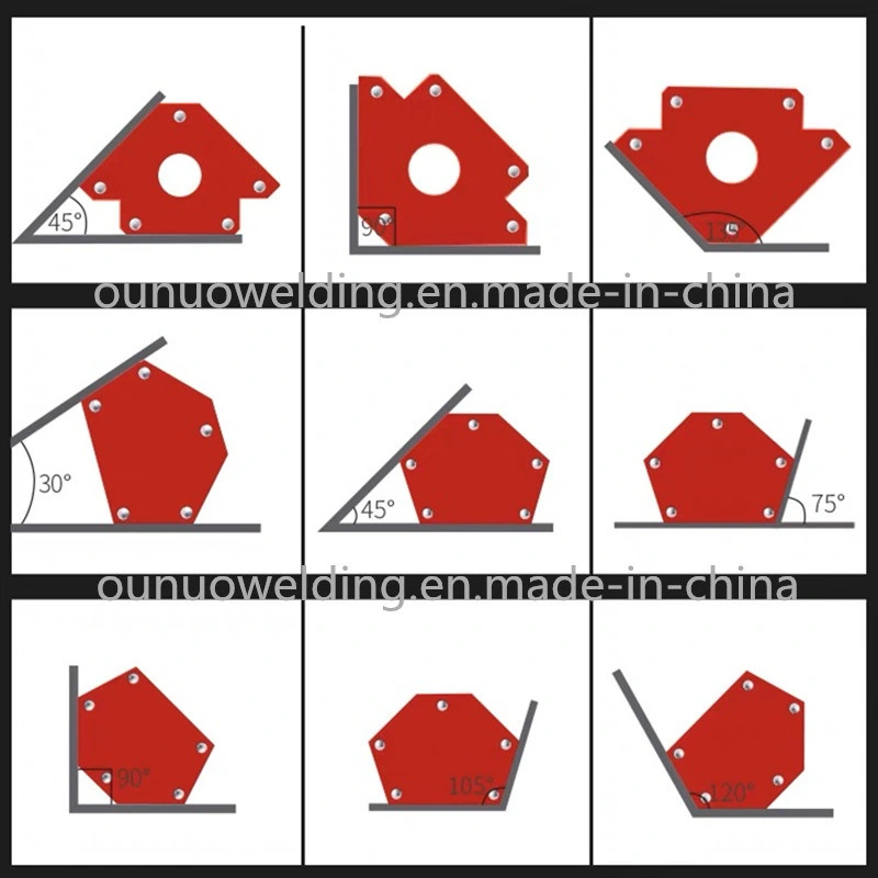 Industrial Red Painting Strong Multi-Angle Arrow Welding Tools Magnetic Holder