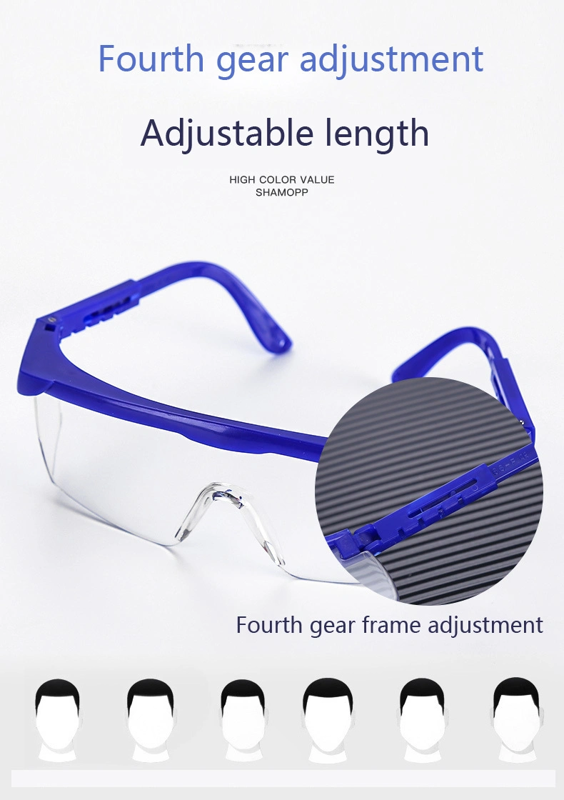 Anti-Impact Telescopic Leg Protective Glasses Welding Glasses Anti-Splash Acid-Base Goggles