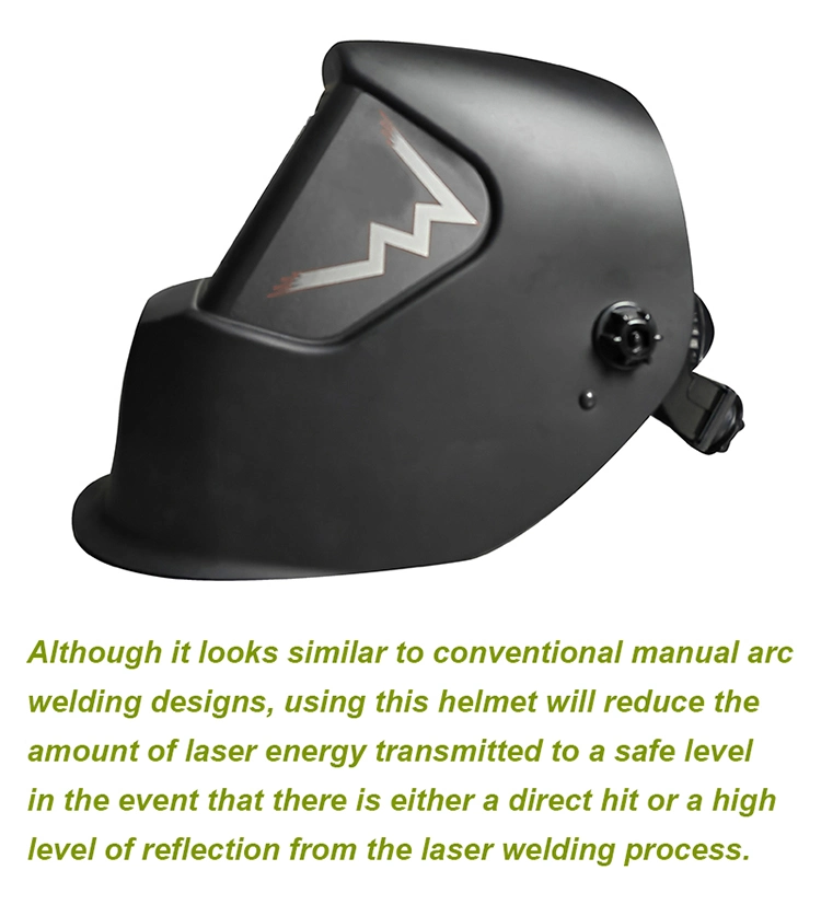 Rhk 2023 CE Absorbing Laser Radiation 900-1080 Lb6 IR Lb7 Laser Mask Full Face Safety Black Automatic Fiber Laser Welding Helmet