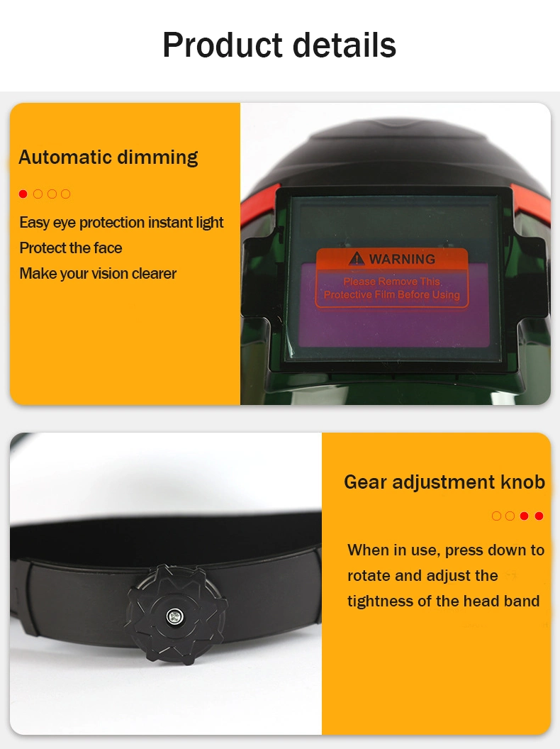 Welder&prime;s Special Head-Mounted Argon Arc Welding Secondary Welding Welding Mask