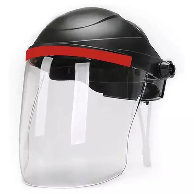 Welding ABS Black Safety Helmet with PC Face Shields