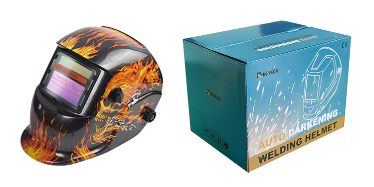 Rhk OEM Skull Stickers TIG Solar Auto Darkening Welding Helmet with Decals