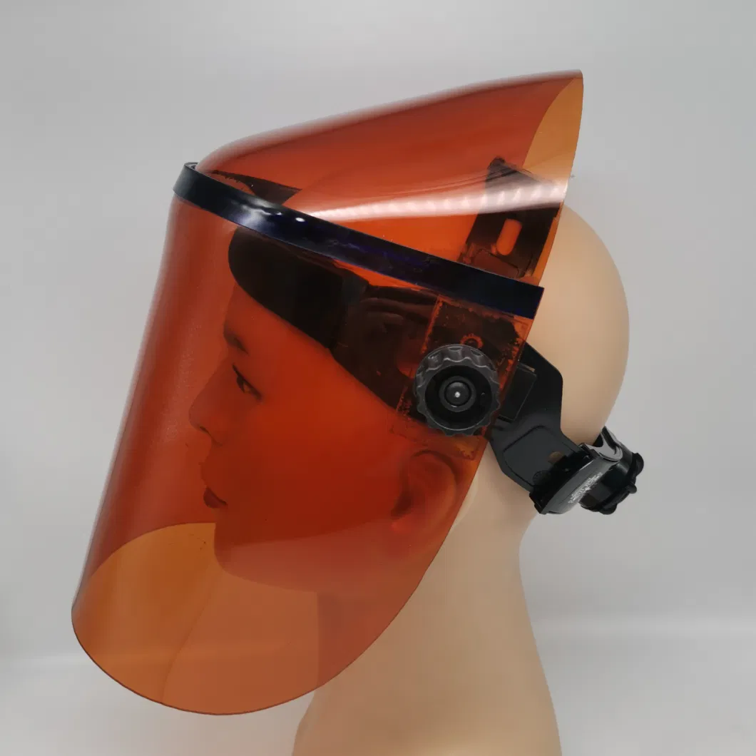 PMMA Material Adjustable Heat Resistance Helmet Safety Industrial Welding Face Shield