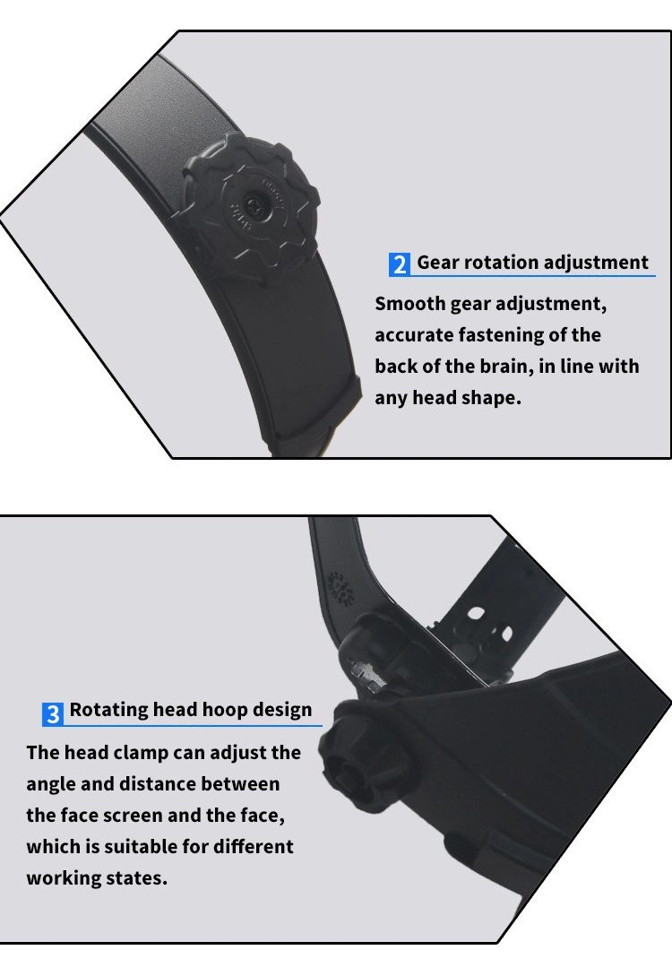 Fashion PC Transparent Visor Helmet Mask Face Shield with Bracket