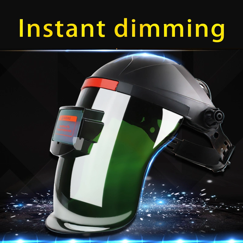 Adjustable Range PP Material Lithiur Battery Solar Powered Welding Mask Helmet Automatic Dimming