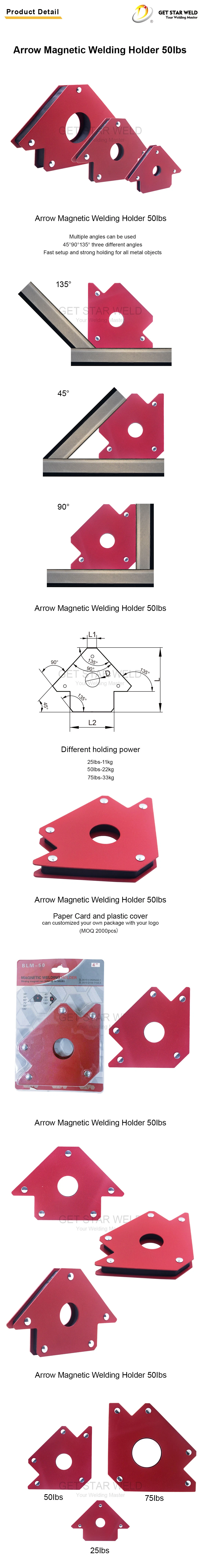 Get Star Weld Magnetic Set Angle Arrow Square Welding Magnet Clamp Holder 50lbs for Wholesale