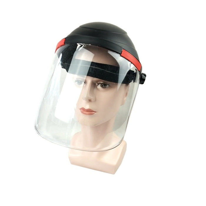 PC Clear Screen Impact Resistant Face Protective Cutting Adjustable Face Shield