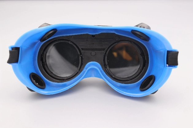 PVC Lens Frame Safety Welding Goggle with Elastic Belt for Welding