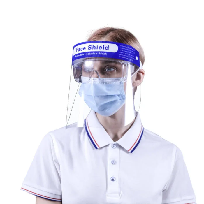 Disposable Anti Fog Face Shield with PVC/PC Screen and Spondge for Isolation and Protection