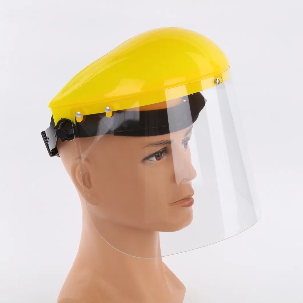 Approved Protective PC Face Shield Without Aluminum Transparent Industrial Equipment