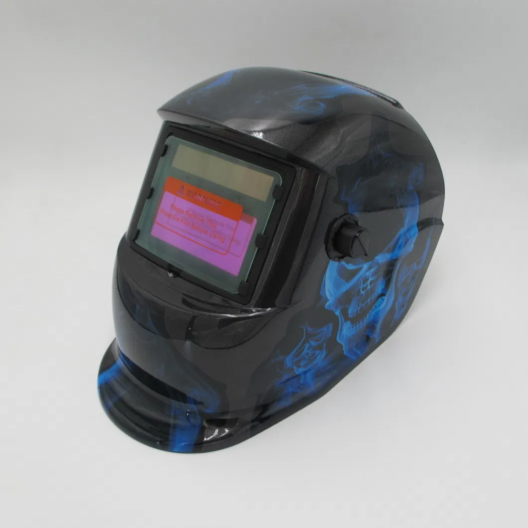 True Color Solar Powered Auto Darkening Welding Helmet with Wide Shade 4/9-13 for TIG MIG Arc Weld Hood Helmet