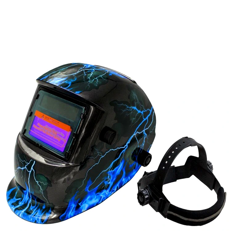 Breathable Automatic Dimming Transparent Screen Half Helmet Arc Welding Helmet Mask