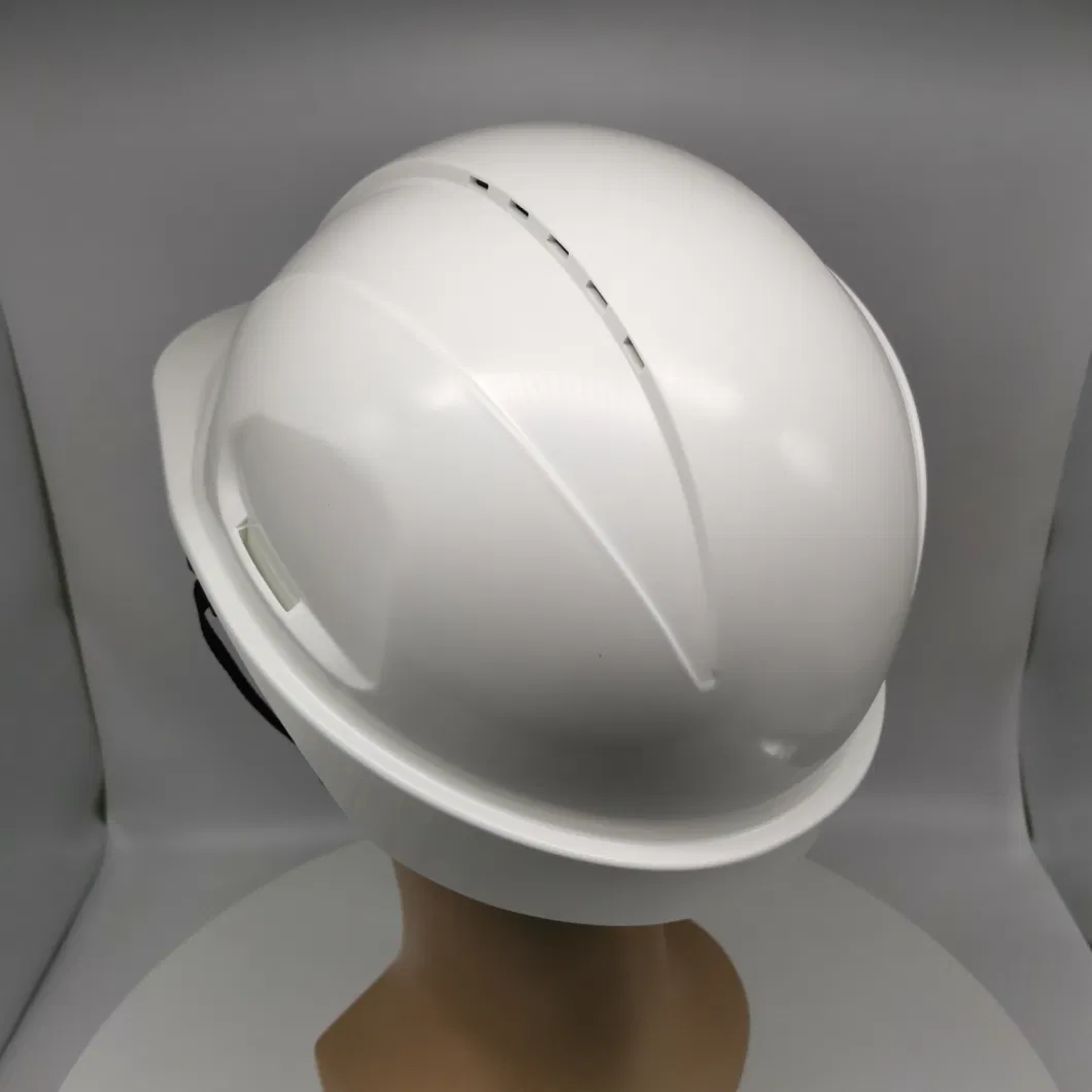 Industrial Safety Helmet Hat PC/ABS or ABS or HDPE Material Shell 6 Points Support Different Colours with CE ANSI