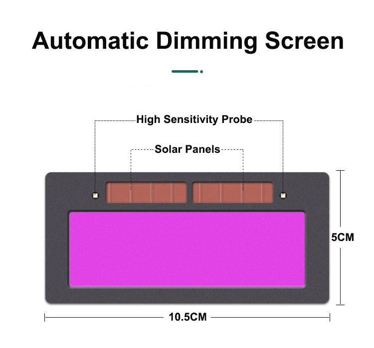 Solar Auto Darkening Welding Glasses with Flip Protection Window