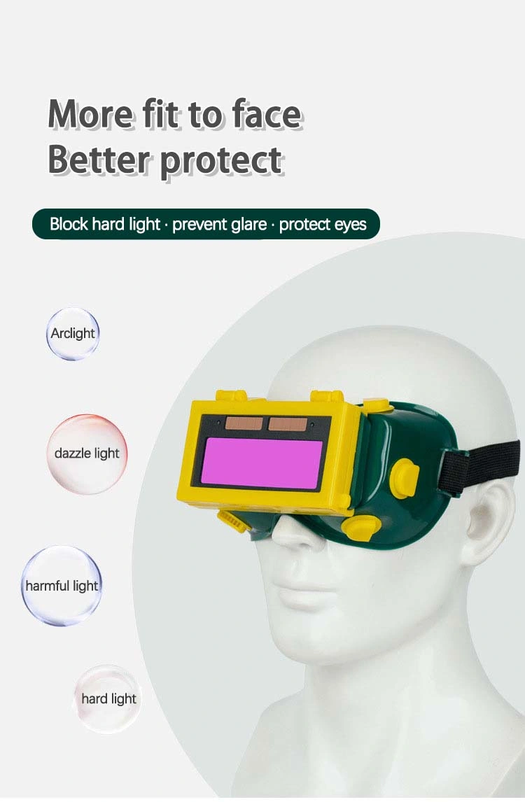 Automatic Dimming Welding Glasses Welder Anti-Glare Protective Glasses Welding Goggles