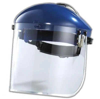 CE EN166 Protección facial reutilizable con casco de seguridad