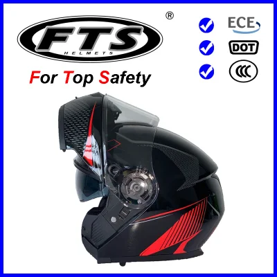 Accesorios de Motocicletas Protector de seguridad ABS casco Modular plegable de la mitad de cara completa con un punto y certificados de la CEPE F159 Pinlock disponibles