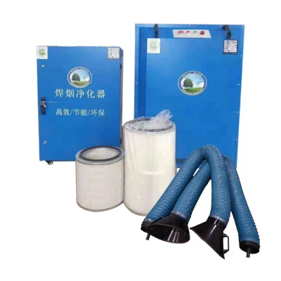  Colector de polvo de soldadura portátil filtro de humo extractor de humos con Filtro de cartucho