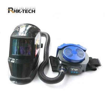 RHK CE PAPR respirador purificador de aire solar oscurecimiento automático Cascos de soldadura de ventilación atenuante con arnés de repuesto