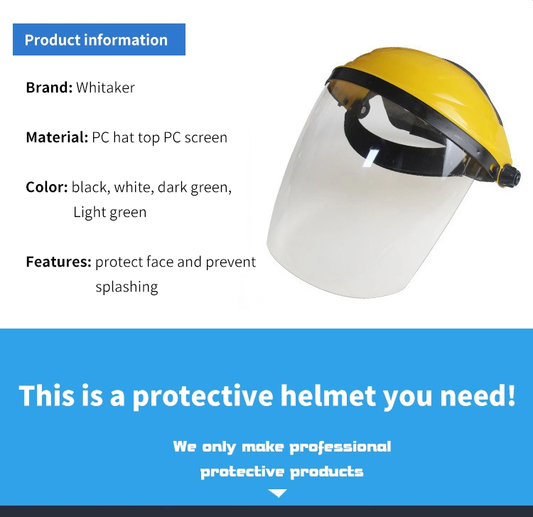 High Quality Argon Arc Welding Gas Welding Gas Cutting Welding Mask Face Shield