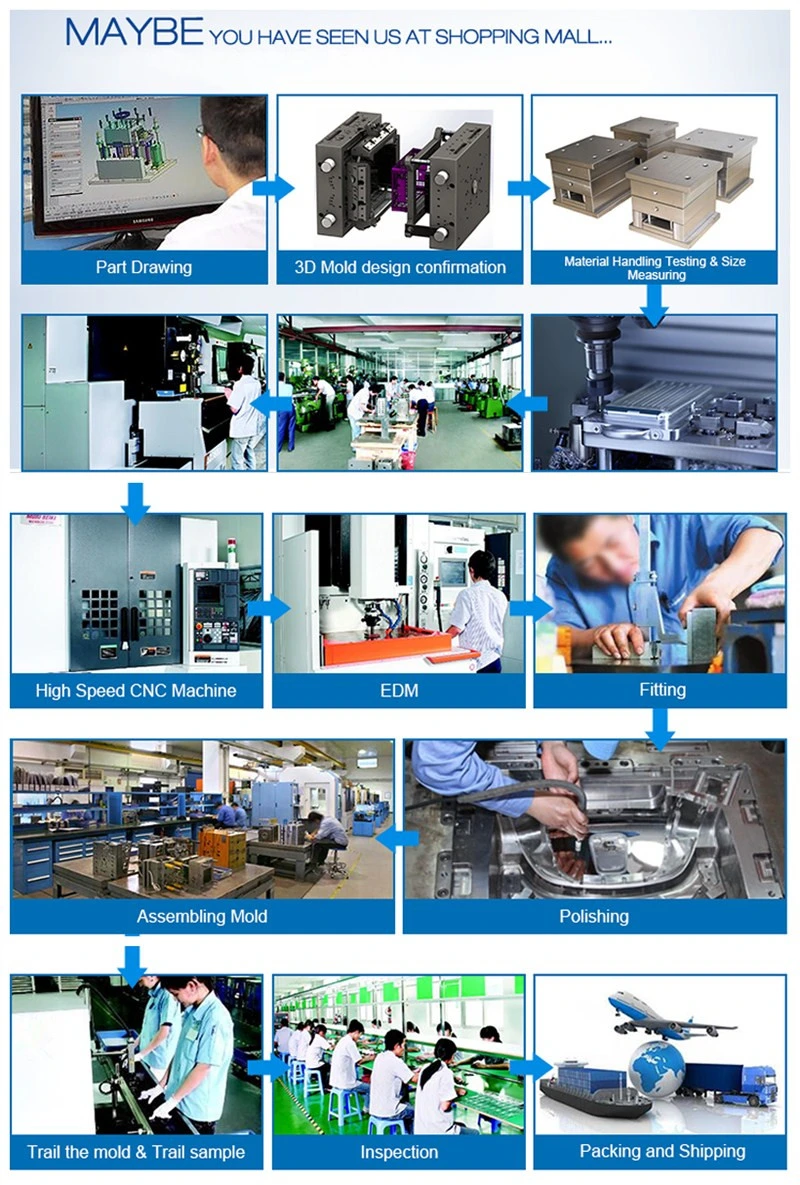 Customized Plastic Injection Mould for Plastic Safety Helmet