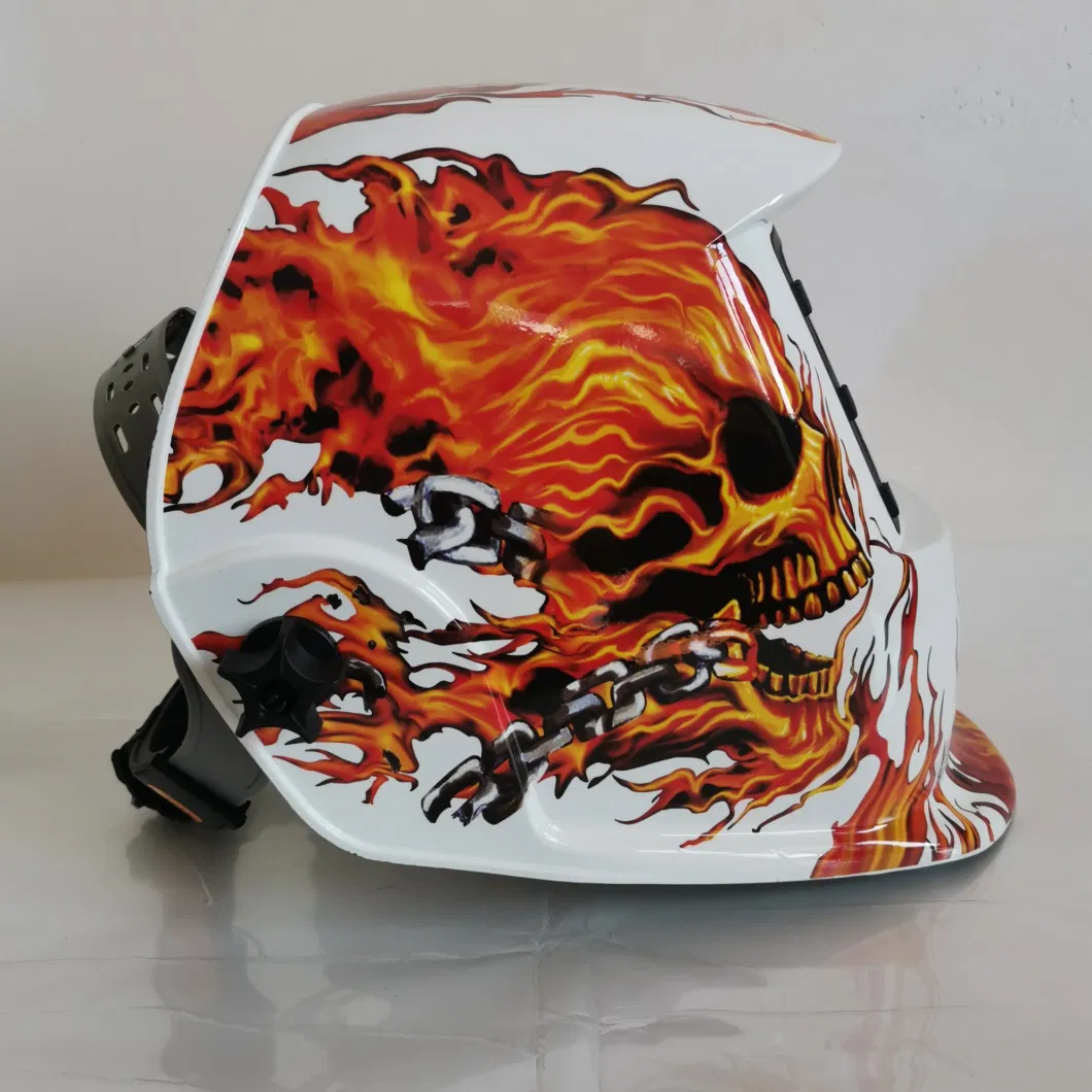 CE Certificated True Color Auto Darkening Solar Powered Welding Helmet with Grind Weld Function