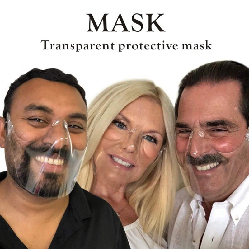 Transparent Splash-Proof Isolation Protective PC Mask Face Shield