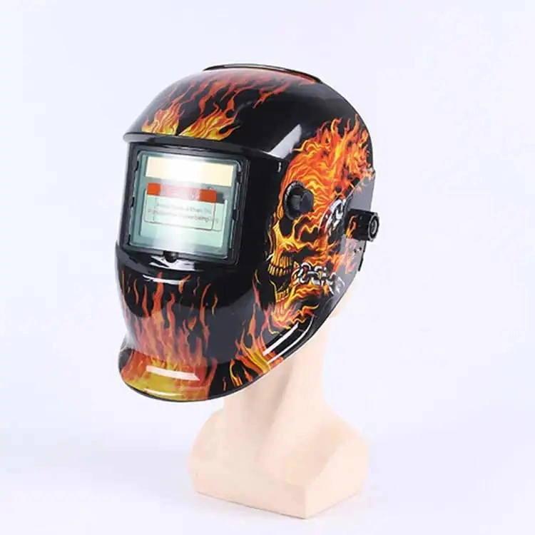 Standard Personalized Full Face Flame Love Design Solar Auto Darkening Head Mounted Safety Welding Hood Mask Welder Helmet