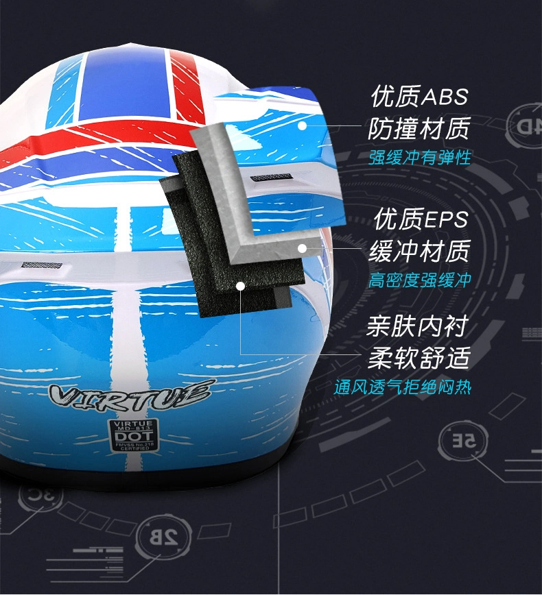 2023 New Model DOT Standard Open Face Motorcycle Helmet with Bluetooth