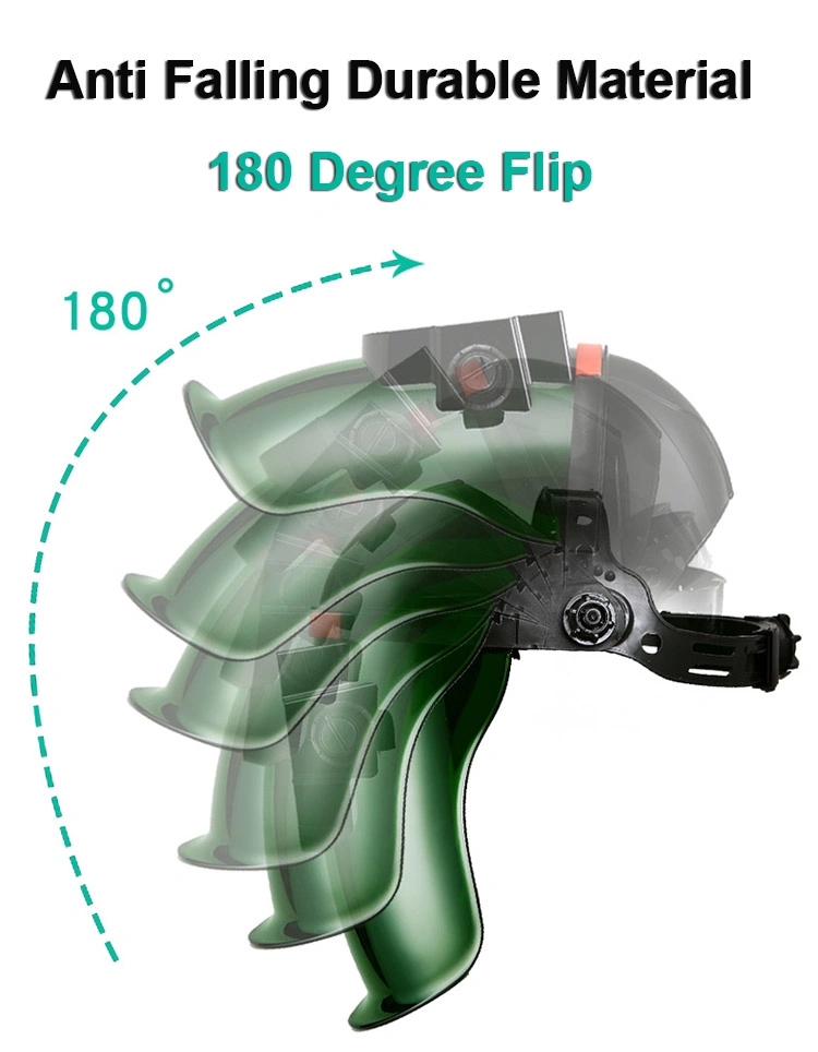 Solar Energy Automatic Protective Screen Half Helmet Structure Argon Arc Welding Face Mask