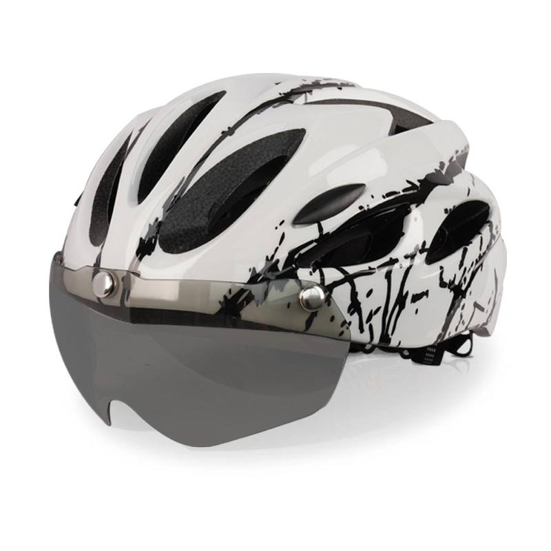 Bicycle Helmet Bicycle Riding Helmet with Goggles Integrated Bicycle Riding Helmet