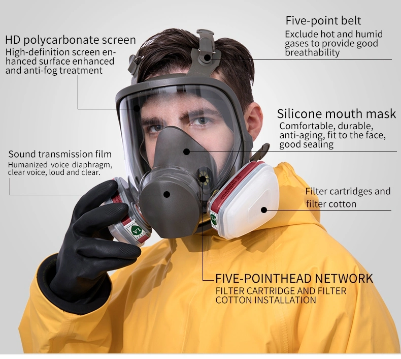 Free Shipping Paint Cover Half Dust Face Cover Gas Mask Respirator for Painting and Welding