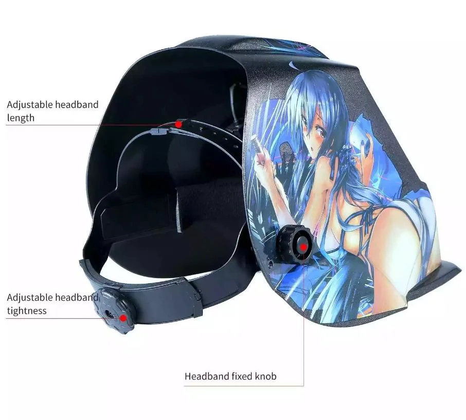 Digital Solar Power Auto Darkening Welding Helmet, Low Profile Grind Button, for TIG, MIG/Mag, MMA, Plasma, 6+1 Extra Lens Cover