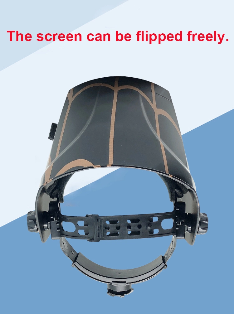 Rhk Solar Big View True Color Heat Resistant Auto Darkening Safety MIG TIG Sticker Electric Welding Helmet