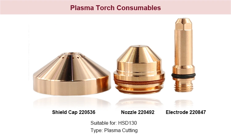 Powermax45/65/85/105/125/30/600/800/900/1000/1100/1250/1650 Flushcut 30A/40A45A//60A/65A/80A/100A MIG Plasma Welding Torch Cutting Consumables Shield for Hypert