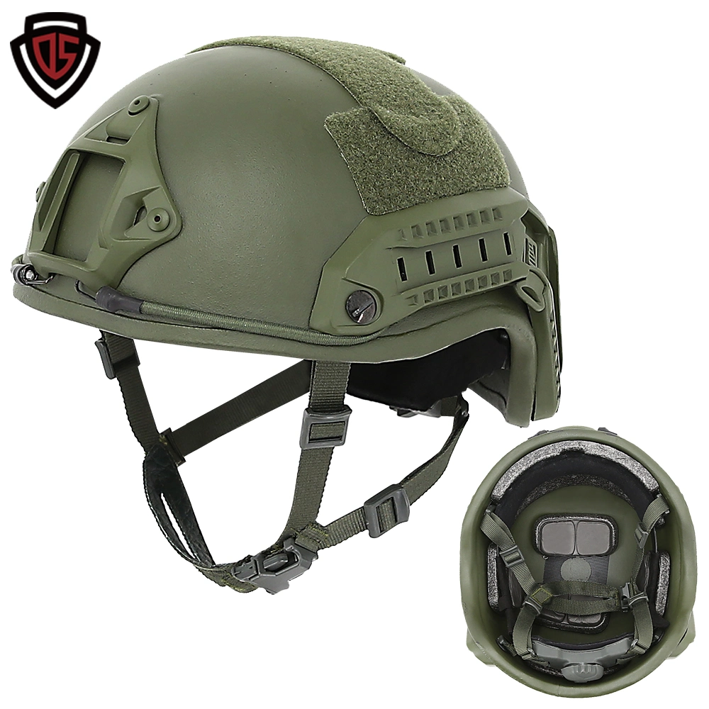 Double Safe Tactical Safety PE/Aramid Police Level Iiia Military Bulletproof Fast Ballistic Helmet
