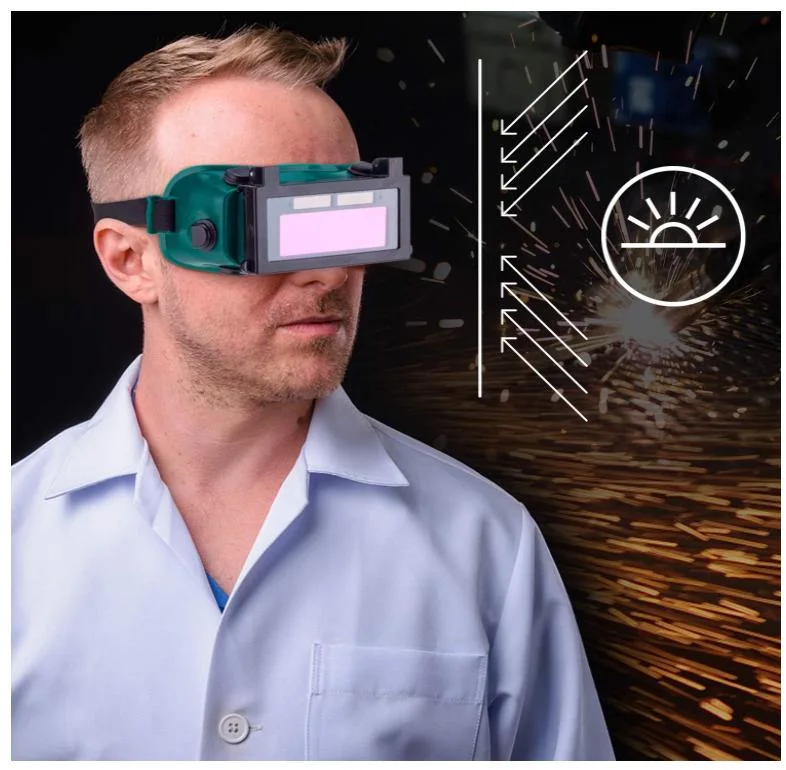 Welding Goggles, Auto Darkening LCD Welding Goggles Solar Glasses Mask Helmet Arc Eye Protection for Arc TIG MIG Grinding Welders