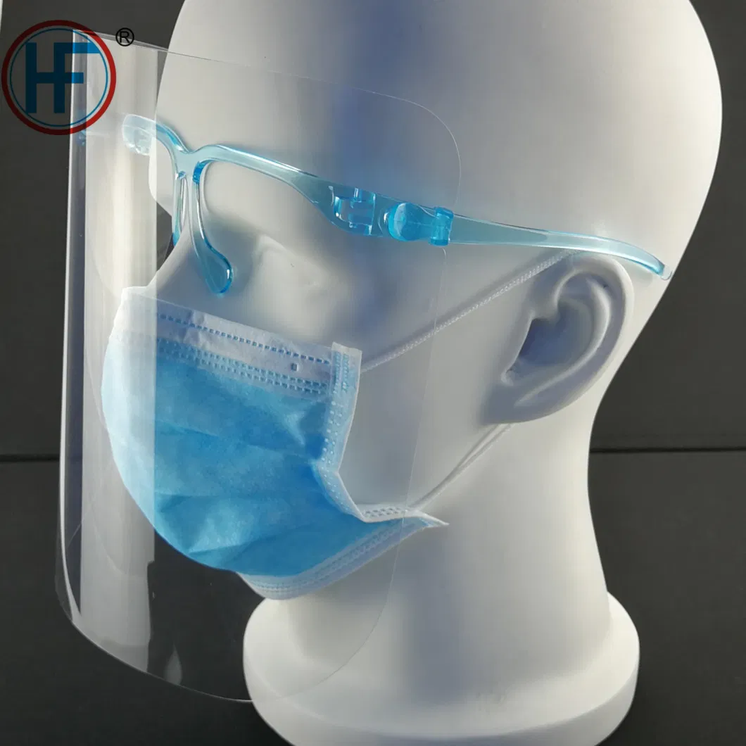 Mdr CE Approved Anti-Dust PC Disposable Updated Version Face Shield for Different Institutions