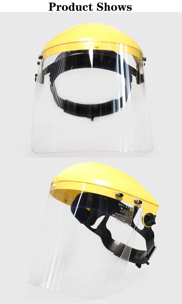 CE Anti Splash Heat Resistant Clear Safety Face Shield Visor Helmet