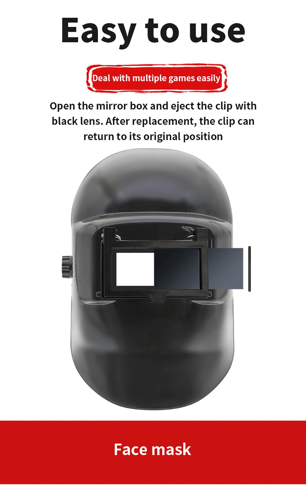 Safety Face Mask Auto Darkening Welding Helmet