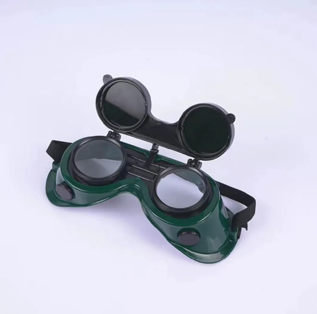 New Welding Cutting Welders Safety Flip up Dark Green Goggles Glasses