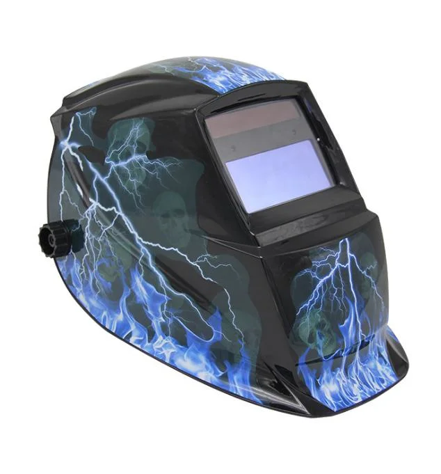 True Color Solar Powered Auto Darkening Welding Helmet, Wide Shade 4/9-13 with Grinding for TIG MIG Arc Weld Hood Welder Mask